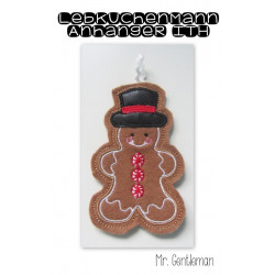 ITH Anhänger - Lebkuchenmann Mr. Gentleman Gingerbread Christmas